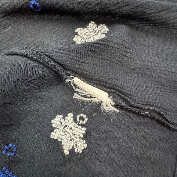 Free People Stargazer Embroidered Gauzy Lightweight Mini Dress Women's Size M - Picture 8 of 8